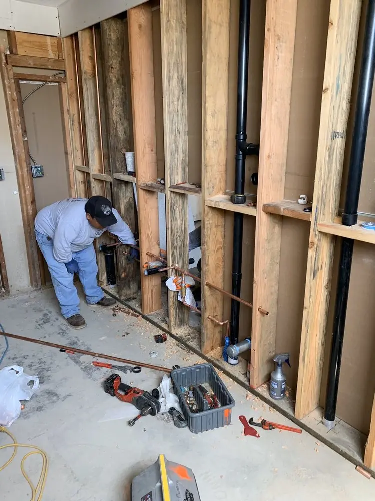 Commercial rough-in plumbing for Water Heater Replacement in River View